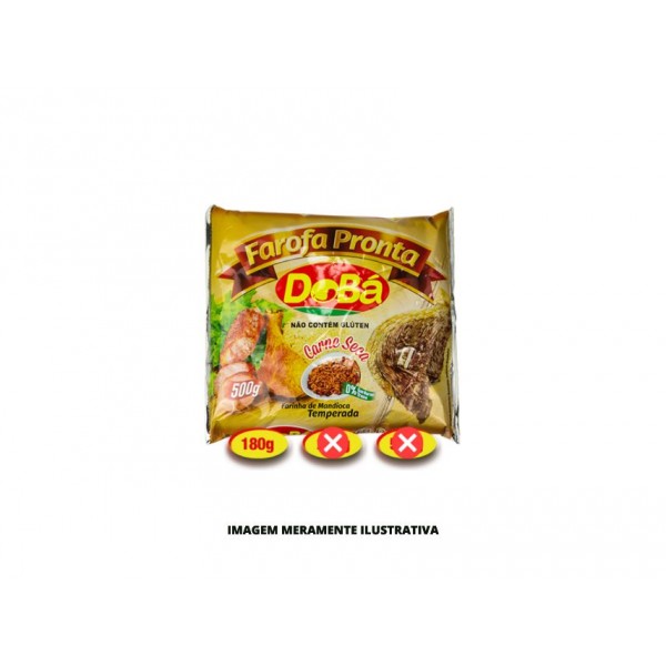 FAROFA TEMPERADA CARNE SECA DOBA 1X25X180G